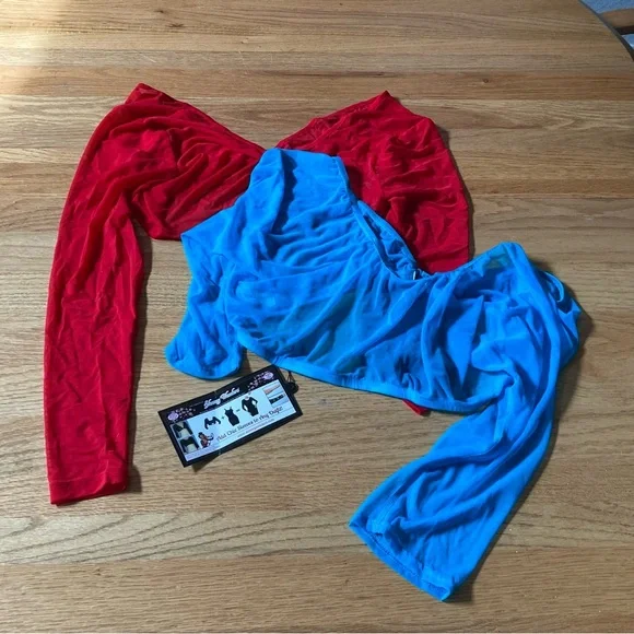 Bundle (2) NWT/NWOT Sleevey Wonders Mesh Tops for Layering - Picture 1 of 2